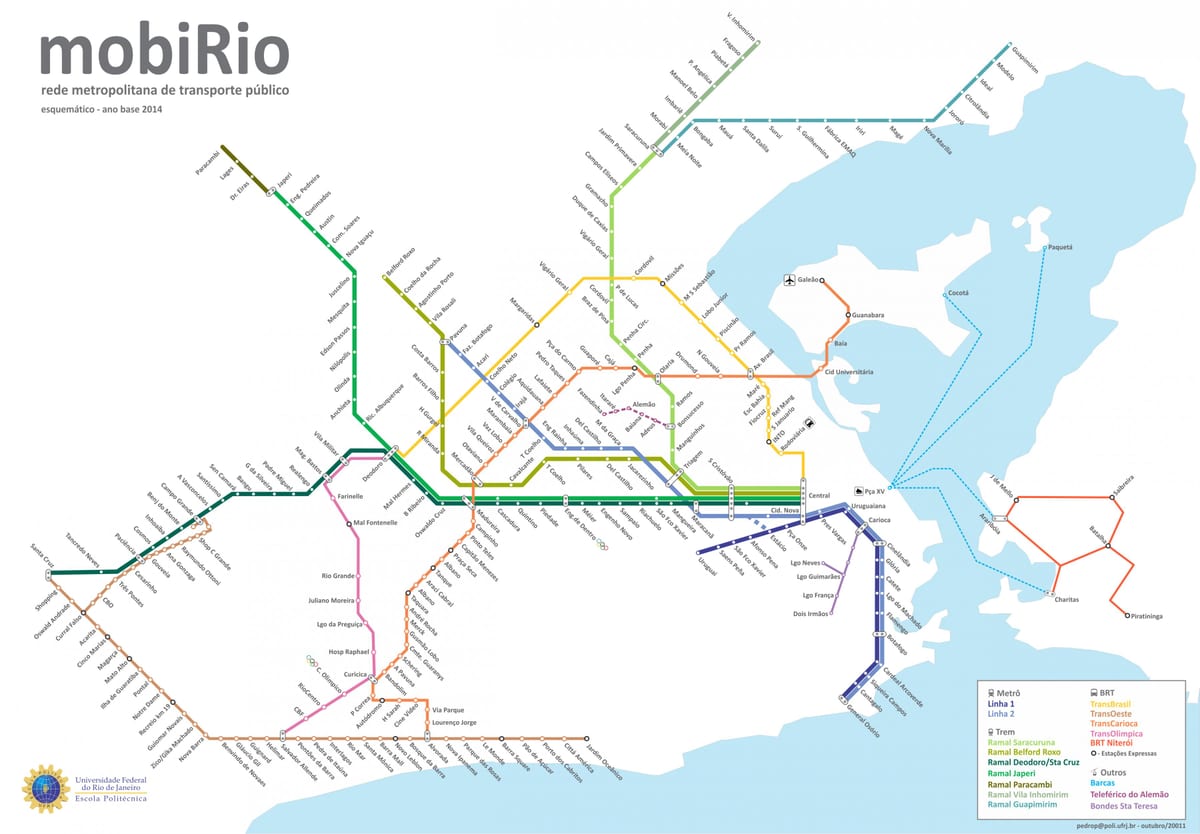 Rio bussi kartta