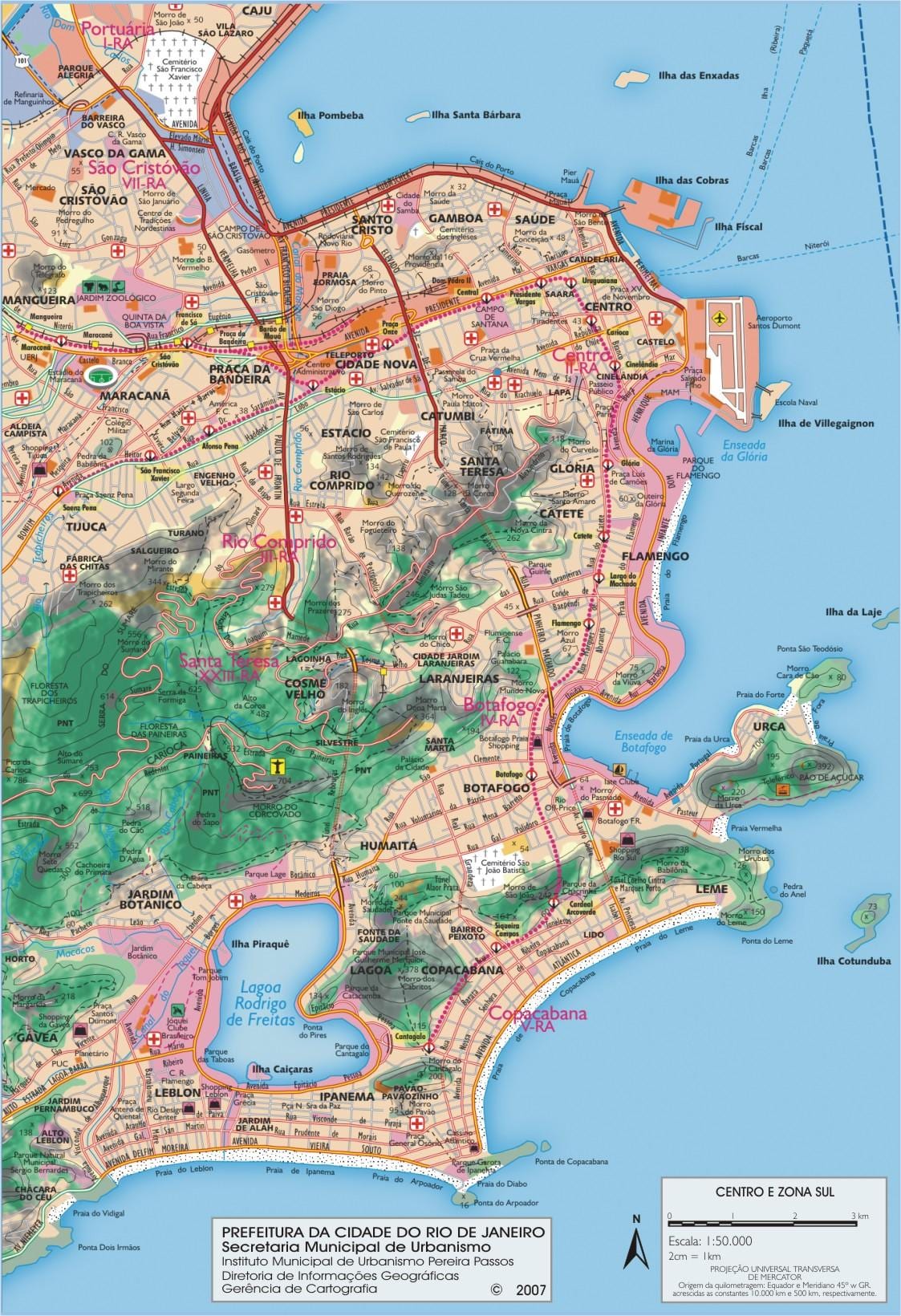 kartta Rio de Janeiro