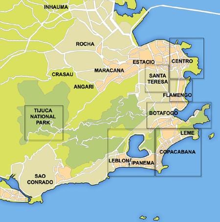 kartta Rio neighborhood